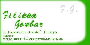 filippa gombar business card